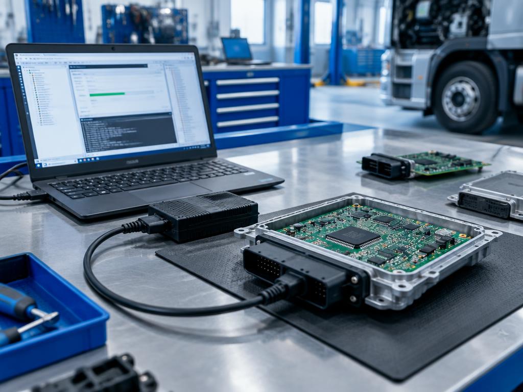 Programação de módulo eletrônico (ECU) de caminhão na LZ Diesel Presidente Prudente